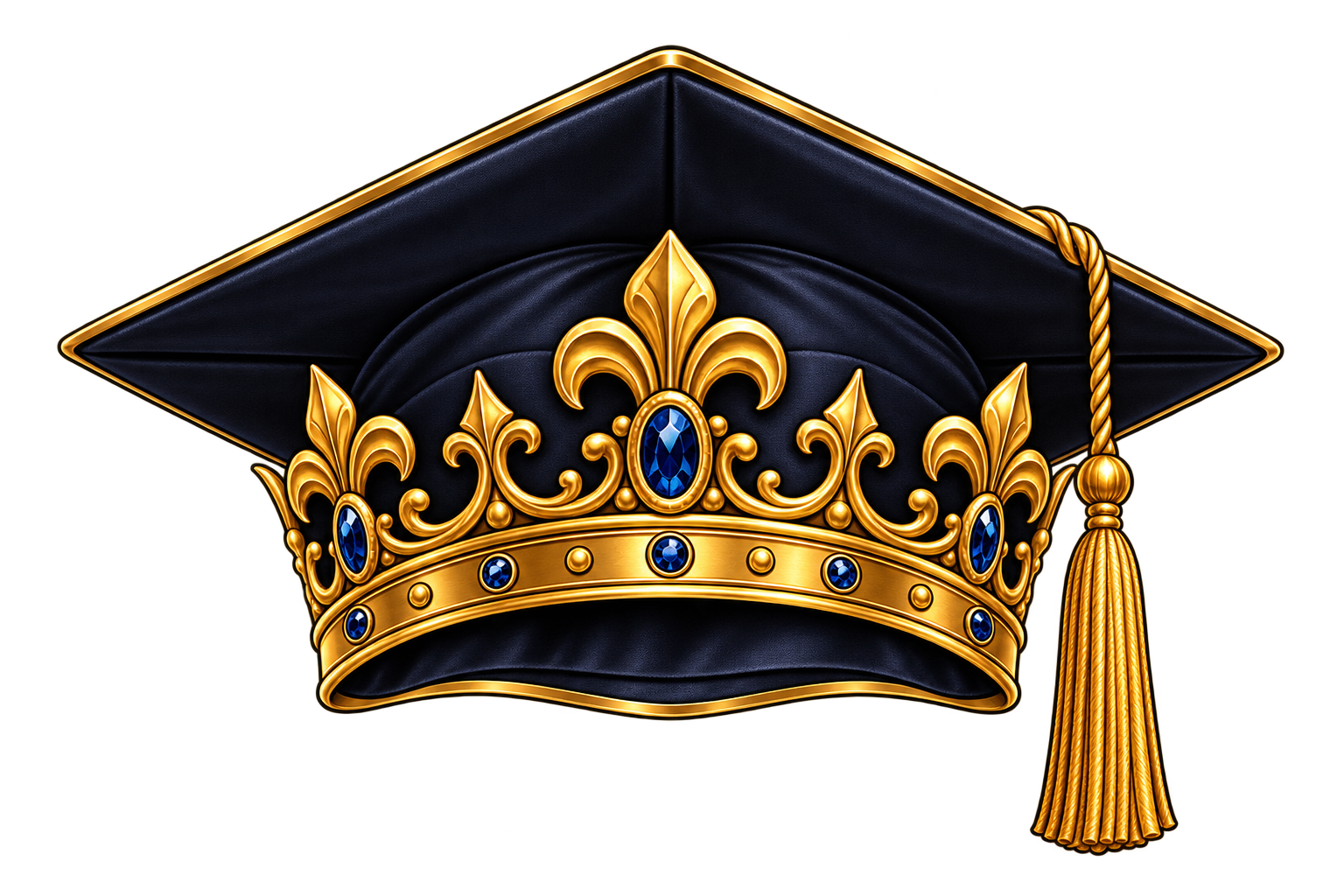 The crest of Mulvehillism: a crowned mortarboard
